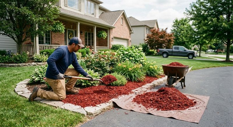 Shredded Mulch Installation in Honolulu, HI
